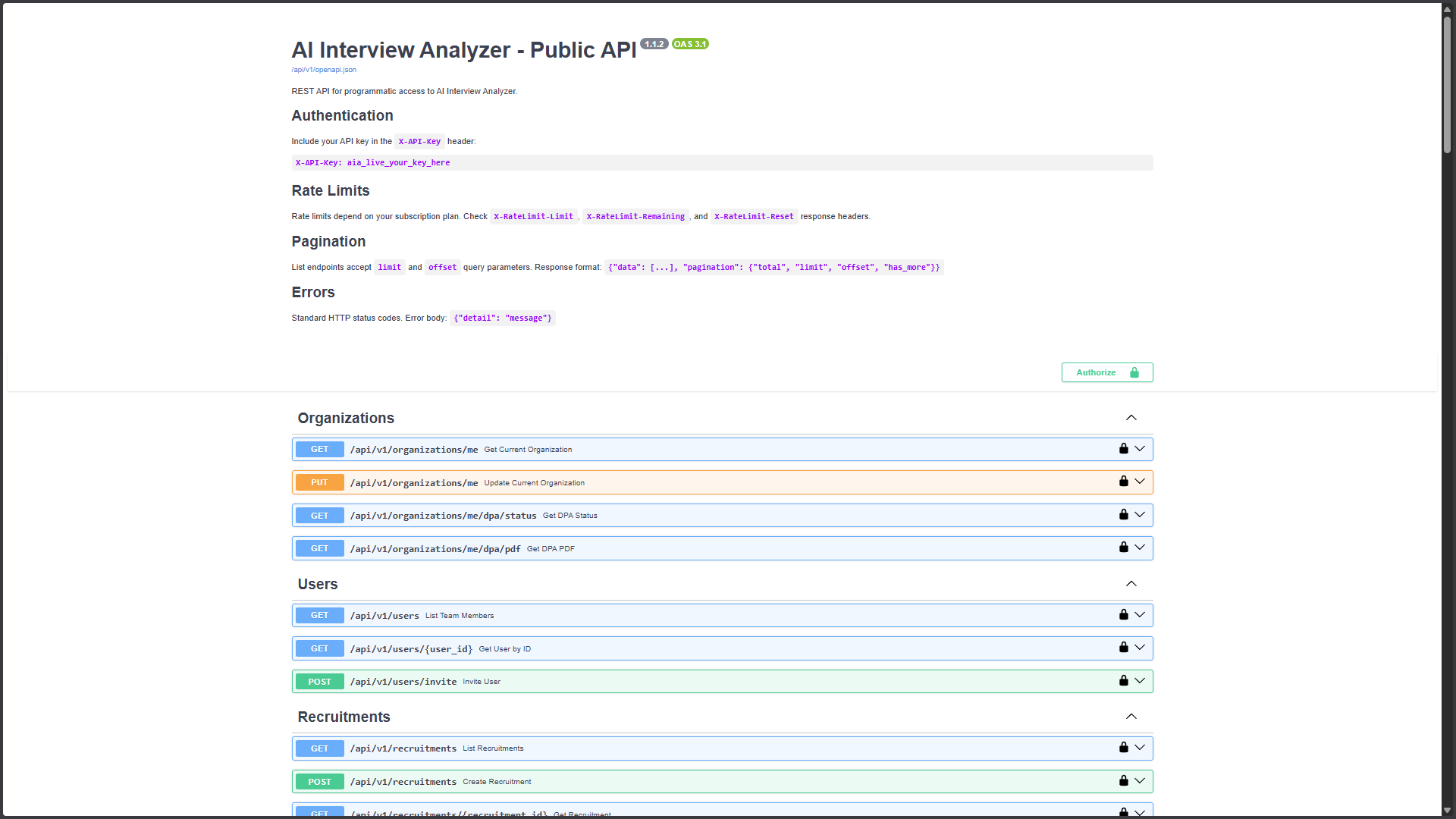 AI Interview Analyzer Now Has a Public REST API